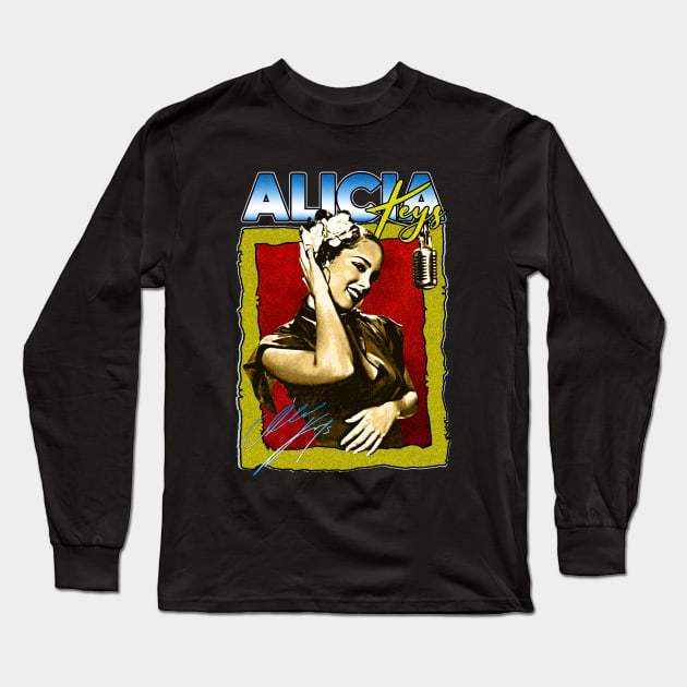 Alicia Keys Long Sleeve T-Shirt by HORASFARAS